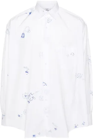 Vetements Skjorte med grafisk tryk