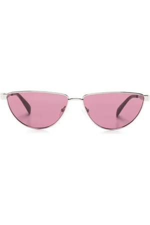 Alexander McQueen 0456S solbriller med geometrisk stel