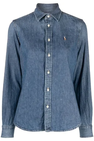Ralph Lauren Denimskjorte med broderet logo
