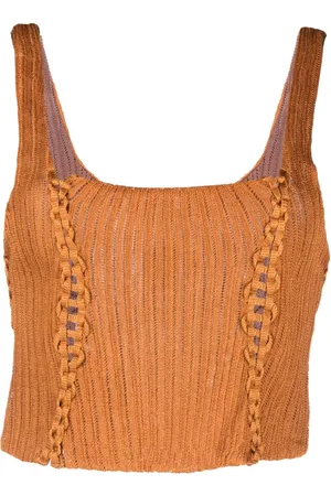 Isa Boulder Cropped top med firkantet halsudskæring