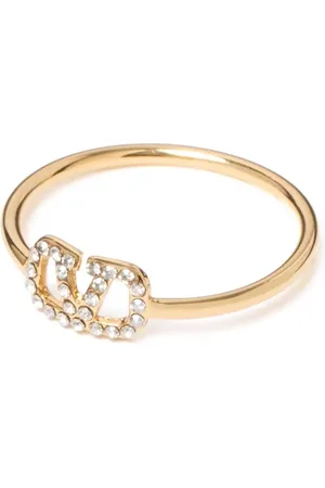 VALENTINO GARAVANI Signature krystalring med Vlogo