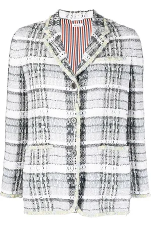 Thom Browne Enkeltradet jakke i tweed