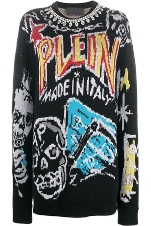 Philipp Plein Sweatshirt med grafittitryk