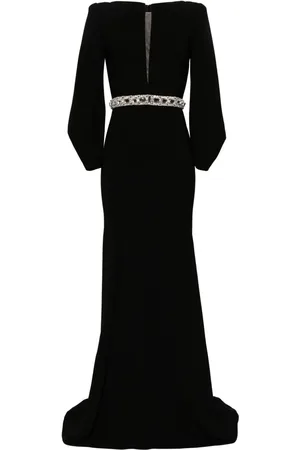 Jenny Packham Lang Layla kjole i crepe