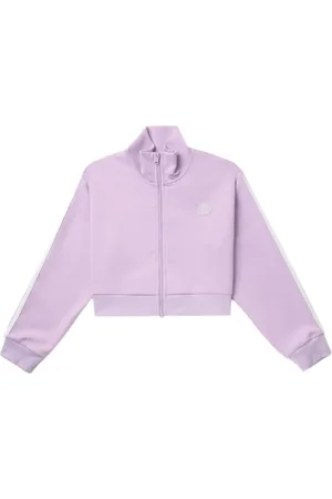 Chocoolate Sweatshirt med logoapplikation og lynlås