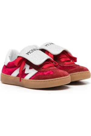 MONNALISA Sneakers i velour med rhinstenudsmykning