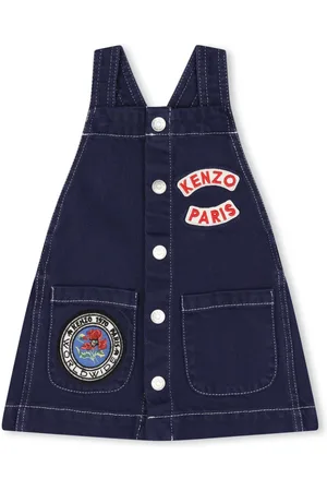 Kenzo Overalls-kjole med logoapplikation