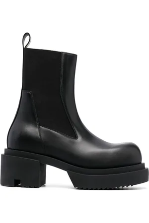 Rick Owens 75mm Beatle Bogun støvler i læder