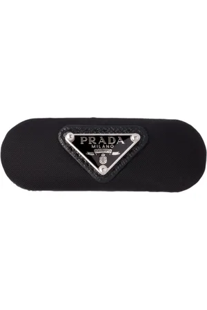 Prada Hårspænde med emalje-logo
