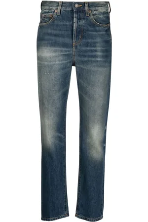 Saint Laurent Jeans med lige ben og mellemhøj talje