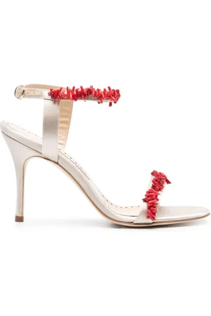 Manolo Blahnik Cienzan 90mm sandaler i satin