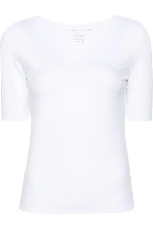 Majestic Maglia T-shirt med V-hals