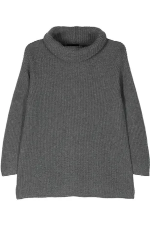Emporio Armani Ribstrikket trøje med rullekrave