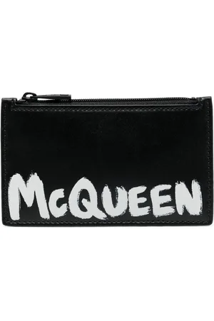 Alexander McQueen Læderpung med logotryk