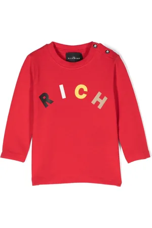 John Richmond T-shirt med logotryk