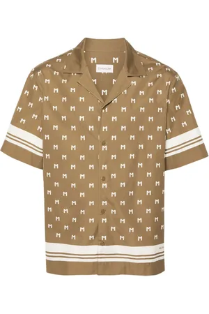 Moncler Kortærmet skjorte med monogramtryk