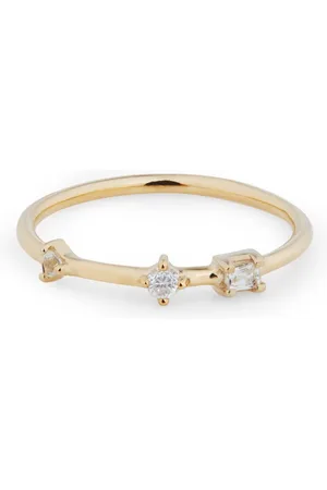 Otiumberg Three Stone Bamboo ring i 9 karat guld