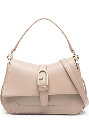 Furla Mini Flow skuldertaske i læder