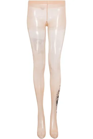 JUNYA WATANABE Tights med dødningehovedtryk