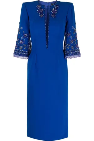 Jenny Packham Perledekoreret midi-kjole