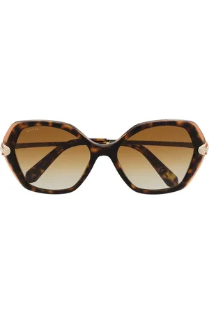 Bvlgari Cat-eye-solbriller med skildpaddeskjoldeffekt