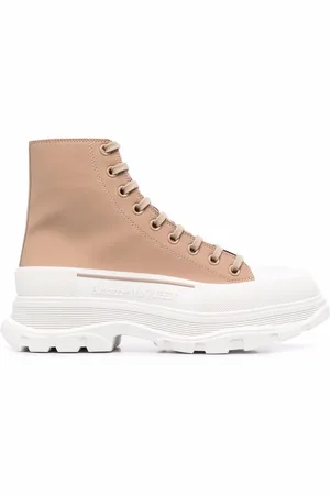 Alexander McQueen High-top sneakers med præget logo