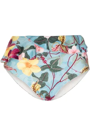 PATBO Hibiscus bikinitrusser med flæsedetalje