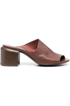 Officine creative 70mm mules i læder med åben tå