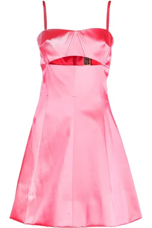 Patou Kort kjole med satin-finish