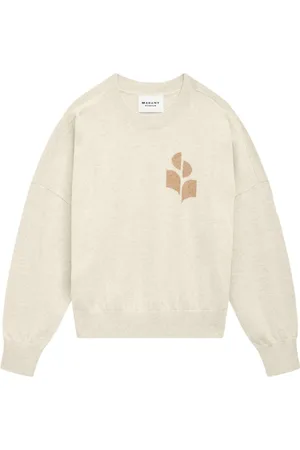 Marant Etoile Marisans intarsia-strikket trøje med logo