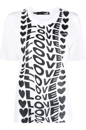Moschino Kortærmet T-shirt med logotryk