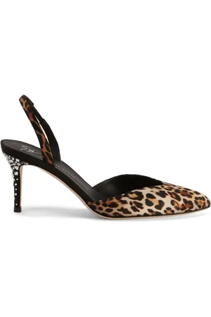Giuseppe Zanotti Læderpumps med leopardtryk