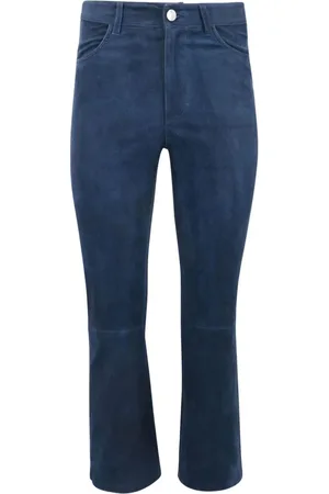 SPRWMN Jeans med slitageeffekt og mellemhøj talje