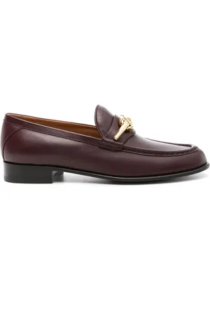 VALENTINO GARAVANI Loafers i læder med VLogo