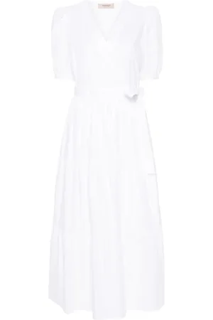 Twin-Set Lang kjole i poplin