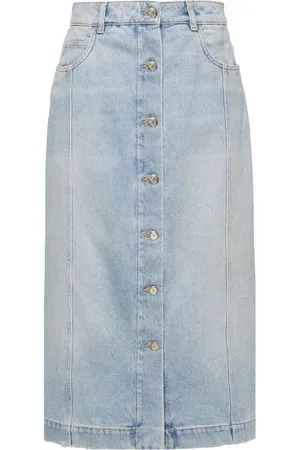 Moncler Midi denimnederdel med knapper