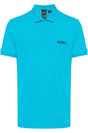 HUGO BOSS Kortærmet polo med applikeret logo