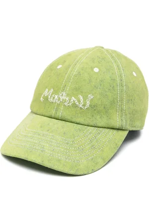 Marni Hat i denim med logobroderi