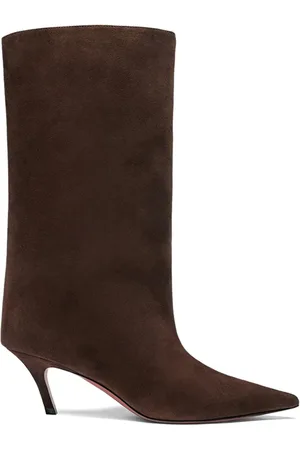 Amina Muaddi Fiona 60mm støvler i ruskind