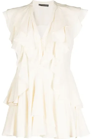 Alexander McQueen Bluse med flæser