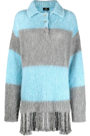 Etro Kort sweater-kjole med frynsekant