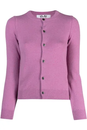 Comme des Garçons Strikket cardigan med hjertemærke