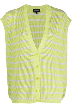 Emporio Armani Strikket top med lodrette striber