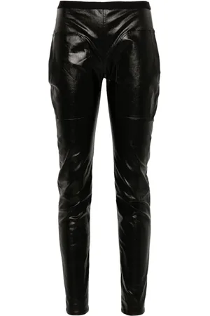 Rick Owens Leggings med behandlet finish