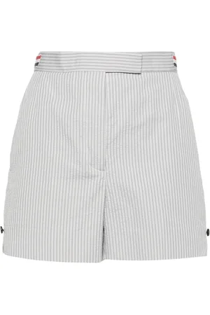 Thom Browne Stribede seersucker-shorts