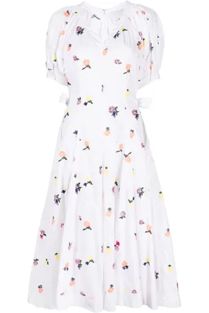3.1 Phillip Lim Kjole med blomsterbroderi og pufærmer