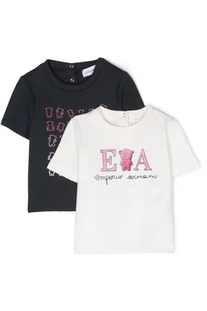 Emporio Armani T-shirts med logotryk, 2-pak