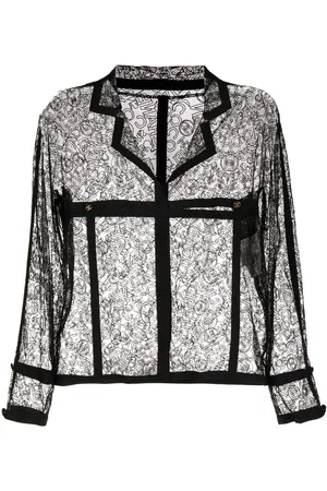 CHANEL 1994 blondejakke med broderet logo