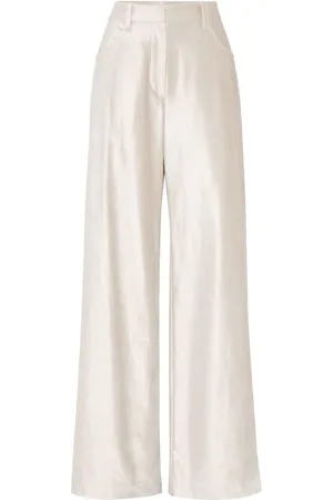 Brunello Cucinelli Bukser med brede ben og glitter-finish