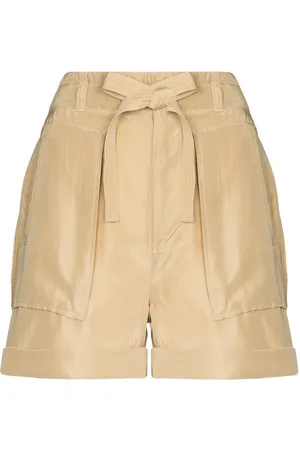 Ralph Lauren Shorts i silke med paperbag-talje